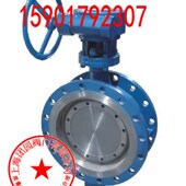 上海团园阀门D343H 高温耐磨蝶阀DN6 16C蜗轮铸钢硬密封法兰蝶阀O