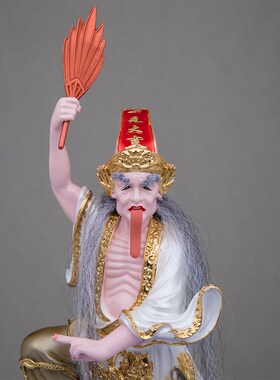 树脂七爷八爷神像踏鬼o黑白无常大二伯爷阴神判官谢范将军装饰摆