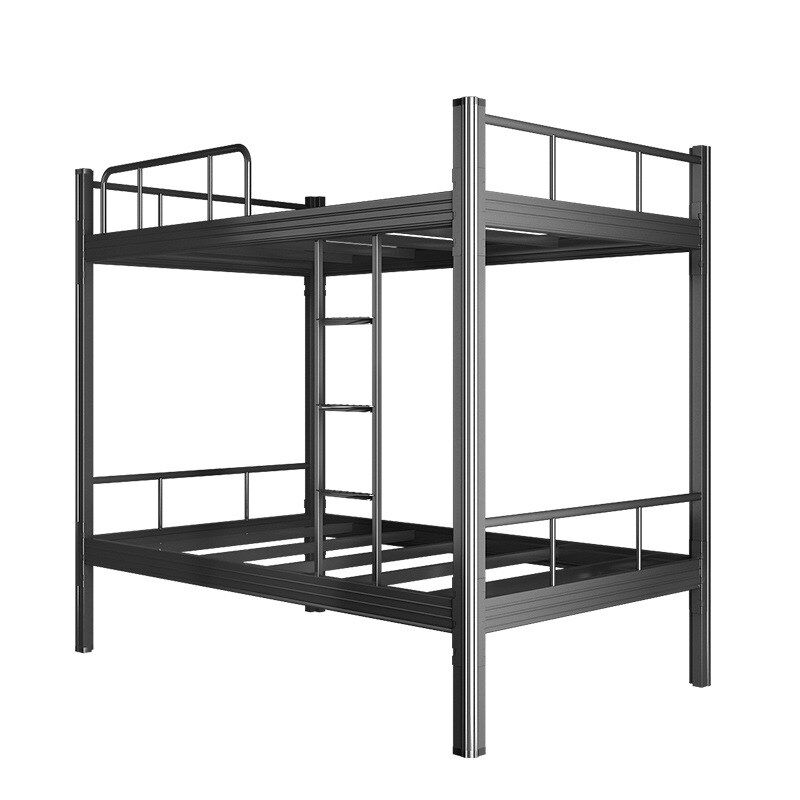 上下铺双层床铁床k高低床学生宿舍床员工寝室铁艺床两层加厚架子