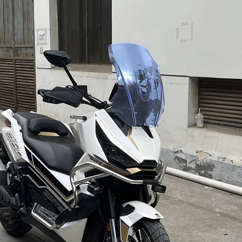 适用于升仕d368G风挡改装挡风加高368G仿XADV风挡前挡雨板