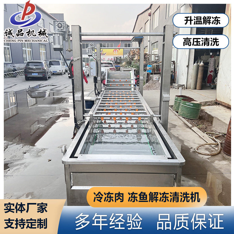 厂家直销冻肉解冻清洗机海鲜鱼类常温解冻设备鸡爪鸡腿化冻解冻机