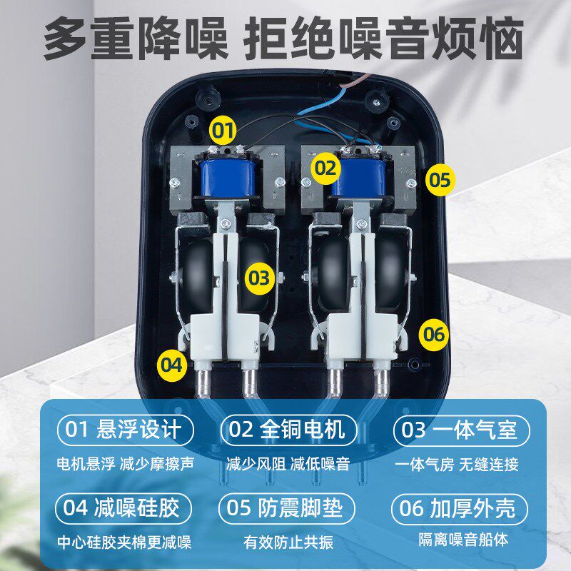热销松宝鱼缸增氧气泵增r氧机家用养鱼迷你小型专用打氧泵超静音图片