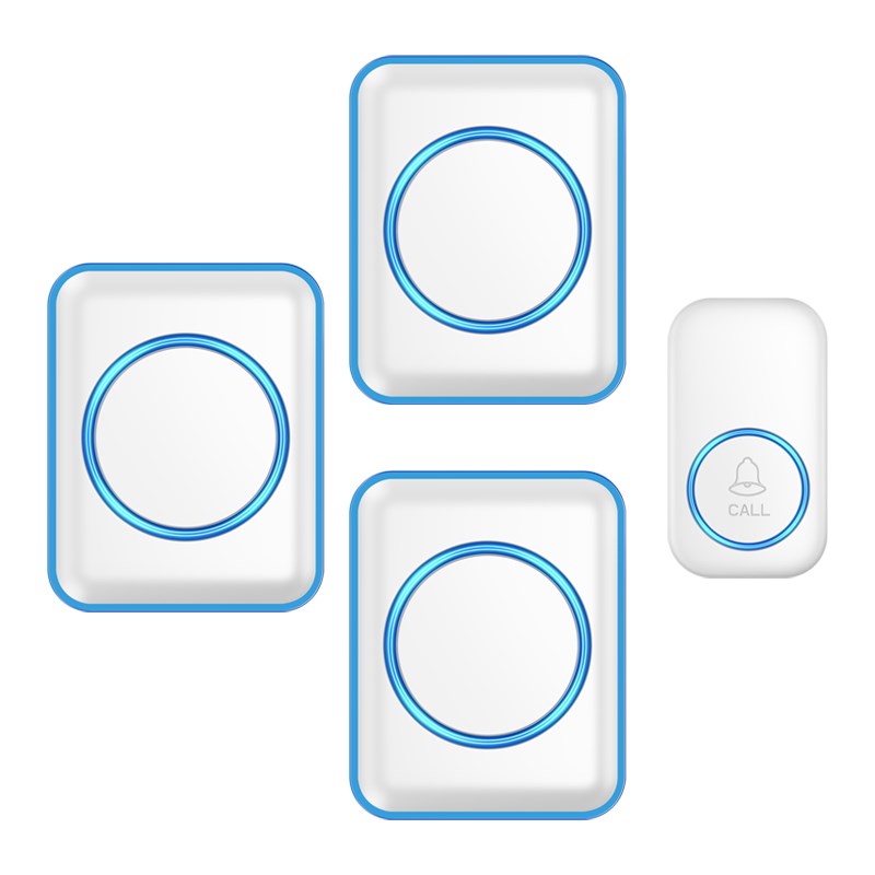 智能无线家用门铃接收器不用电池远G距离电子遥控一拖三呼叫器