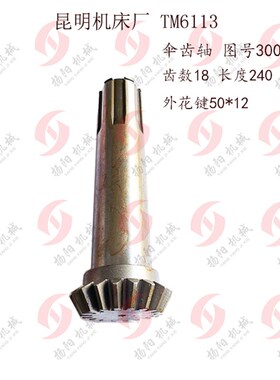 昆明机床 TM6113 伞齿轴30082 齿32长249 伞齿轴30058 WZ18/齿轮