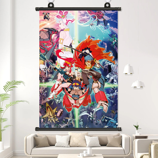 天元突破红莲螺岩 西蒙优子尼娅动漫挂画海报二次元周边照片定制1