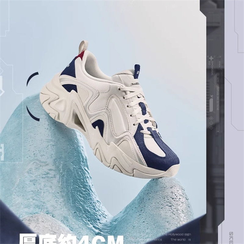 Skechers斯凯奇春夏季老爹鞋官网正品机甲鞋三代运动休闲鞋跑步鞋