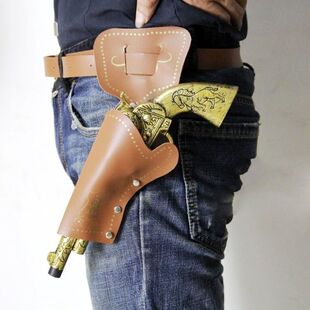 西部牛仔手枪套腰带cosplay道具复古武器玩具舞台装饰服饰配件