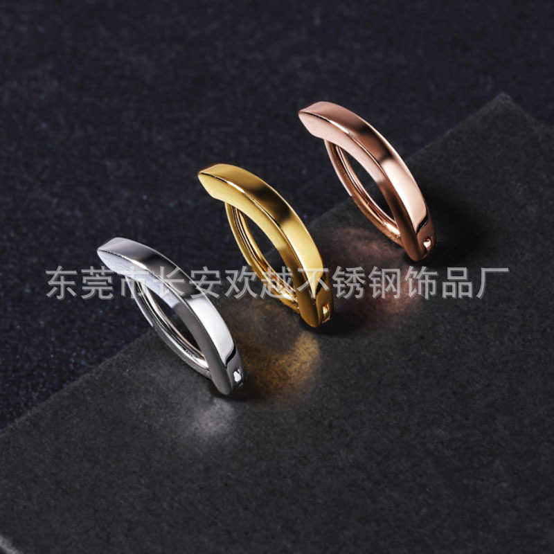 脐钉免穿孔14G简单款女士肚脐穿孔 G23 钛倒置肚皮穿孔肚脐环身体