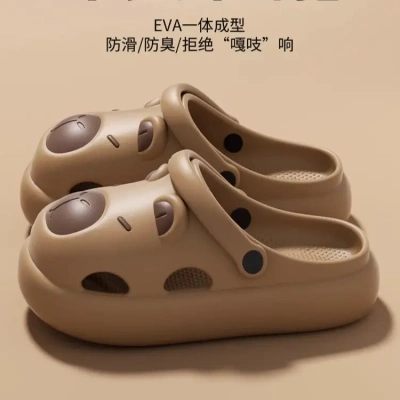 卡皮巴拉洞洞鞋男生夏季外穿防滑