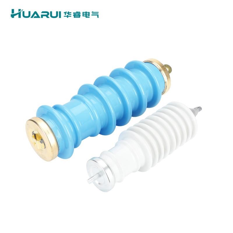 10kv陶c瓷金属氧化锌避雷器 Y5WS-17/50FT高压高压蓝色 白色广东