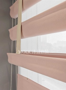 窗户TOL日夜小罗下马帘上收拉升降折叠布纱一体可水窗.洗可调光百