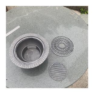 。炭炉配件木墩围炉炉芯煮茶炉具火锅炉烧烤火Q炉围炉内胆双层炉