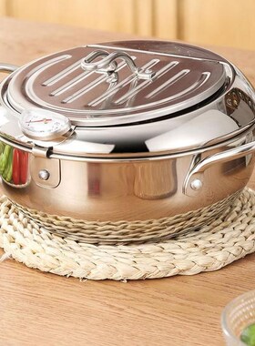 Kitchen eDeep Frying Pot Thermometre Tempura Fryer Pan Tools