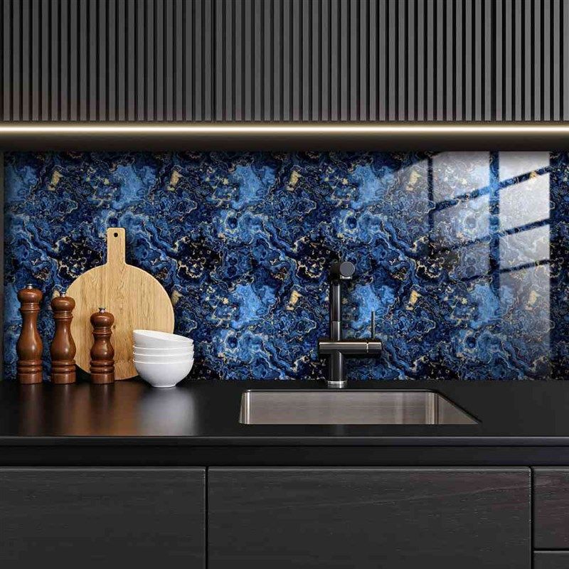 轻奢蓝色彷e大理石纹水晶膜瓷砖贴纸家居遮丑装饰自粘地板贴墙贴,家居饰品,软装墙贴,淘宝优惠券,粉丝福利购,淘宝优惠卷