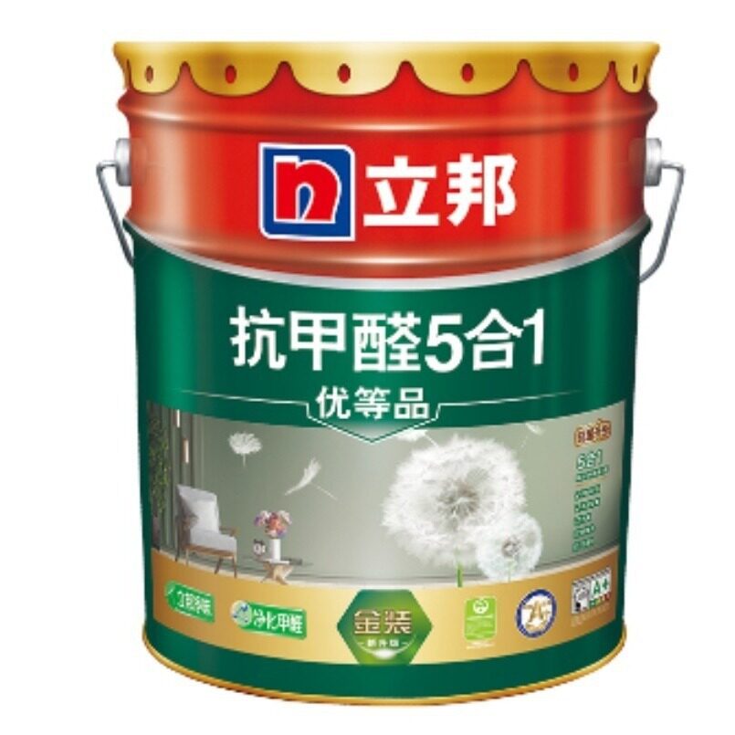 厂家直销甲醛5合1净味白色内墙涂料净化甲醛双倍防霉耐擦洗乳胶漆
