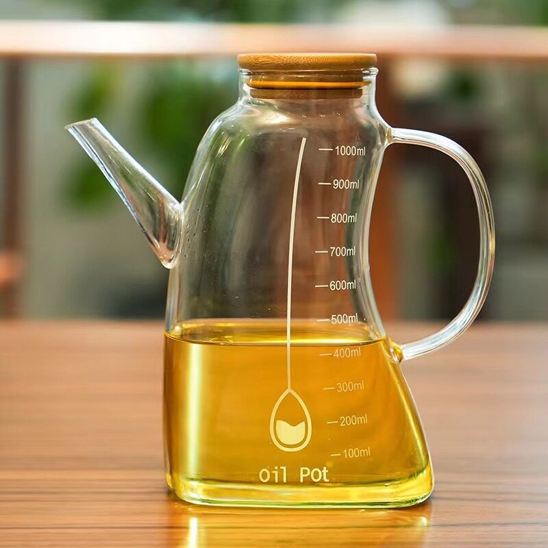 厂家直销油壶家用油罐油瓶厨房大容量酱油醋调味瓶带刻度防漏设计