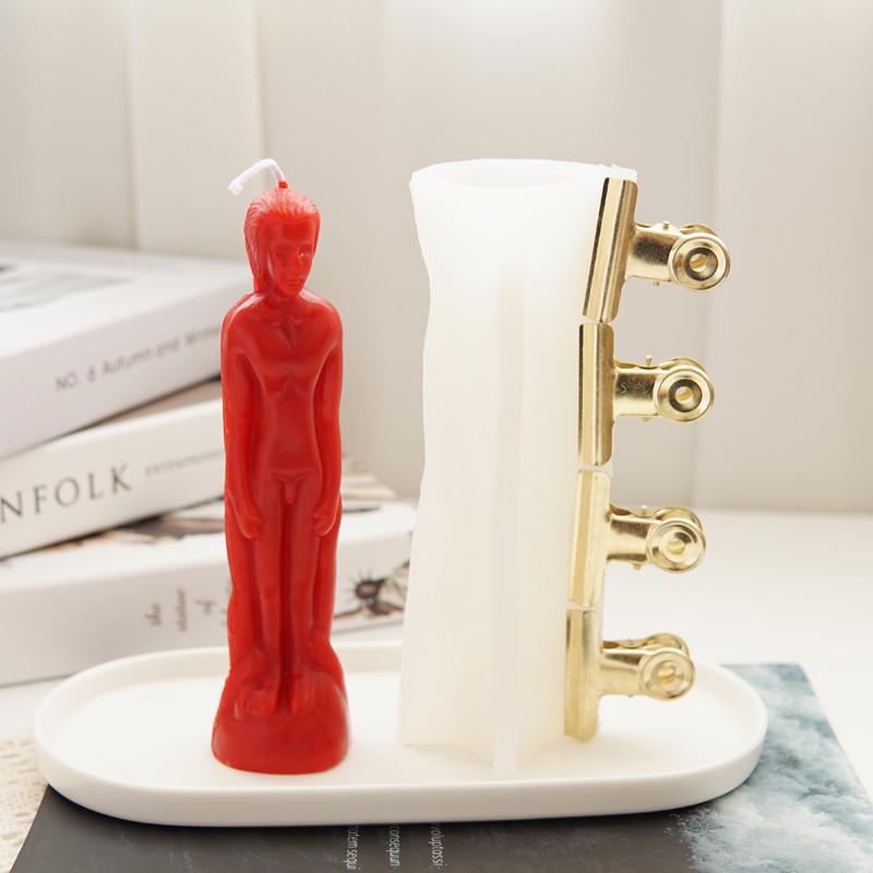 硅胶模具人形人体蜡烛diyw 男人人形女人人形蜡烛制作硅胶模具