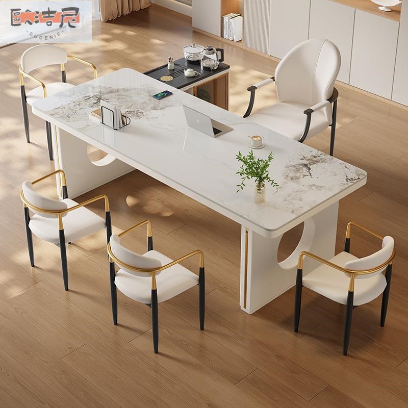 极简客厅茶几一体家用小茶台茶桌椅E组合简约现代轻奢泡茶桌高级