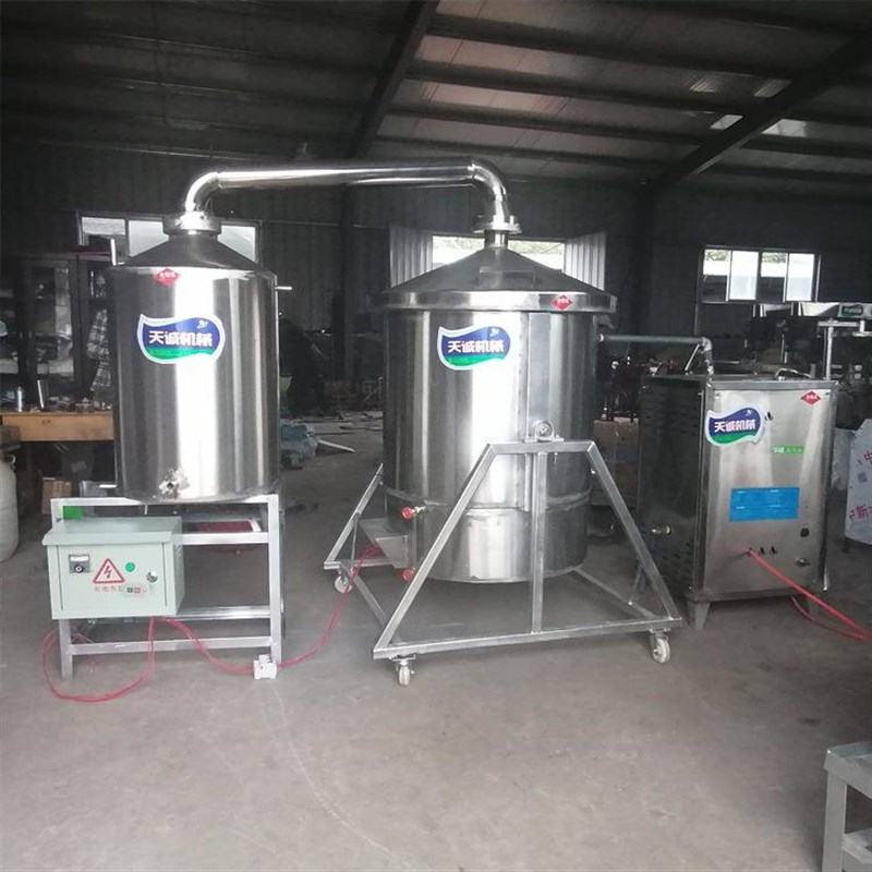 操作简单纯粮酿酒设备v 固液一体蒸酒机器赠送技术