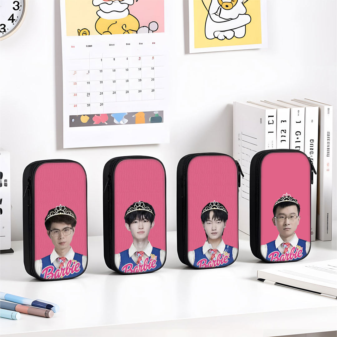 kpl无畏九尾抽象芭比公主搞怪笔袋小学生铅笔盒2025新款超火文具袋初中生笔盒学生文具盒儿童一年级男生女孩