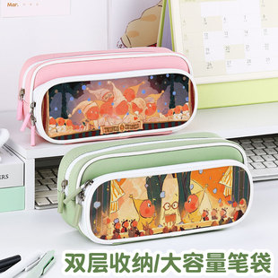 星星人笔袋小学生铅笔盒2025新款超火文具袋初中生笔盒学生文具盒儿童网红爆款男女生男孩款周边联名卡通可爱