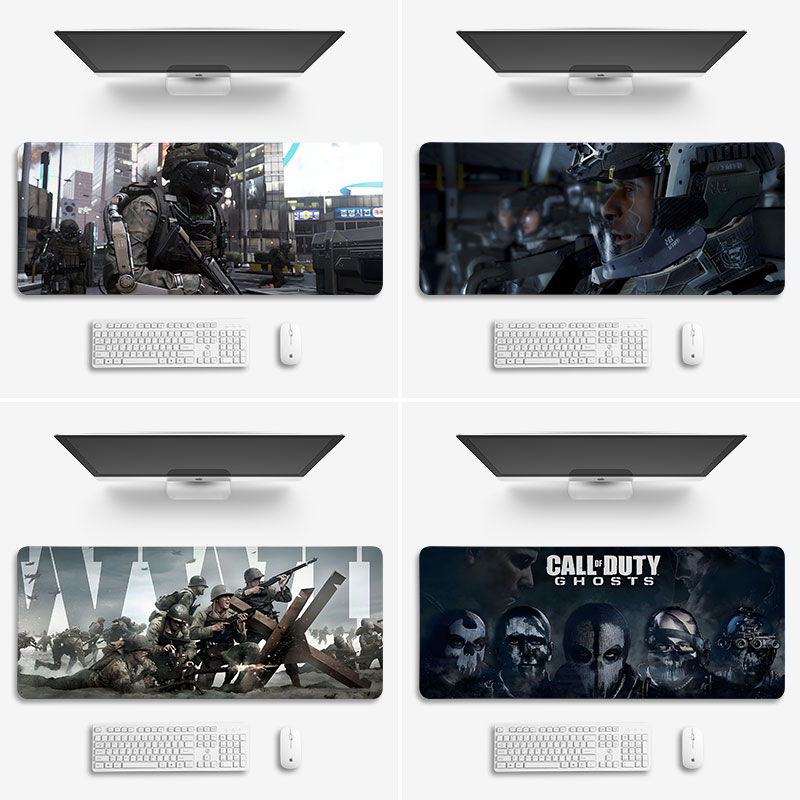使命召唤鼠标垫子超大号现代战争2键盘垫锁边滑鼠垫游戏定制COD19