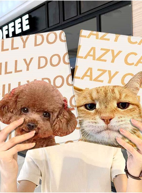 猫咪小狗ipad10保护套pro2024款11寸5苹果air7平板mini6壳4迷你3适用2三折2020带笔槽8第9代2021情侣2018可爱