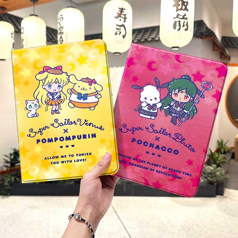 美少女战士华为平板matepad11保护套5s壳air12三丽鸥v8pro可爱8荣耀9m6外壳小米7三折6pro适用7s红米kpad2024