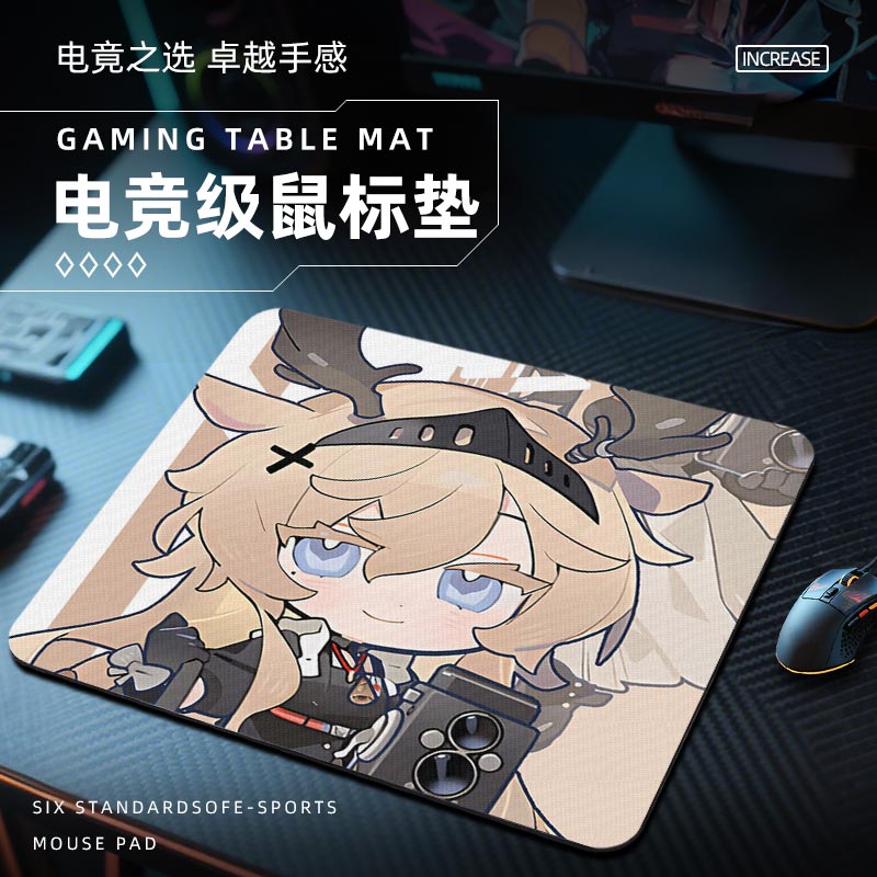 明日方舟可爱鼠标垫电竞fps游戏专用电脑桌垫子小号薇薇安娜周边w