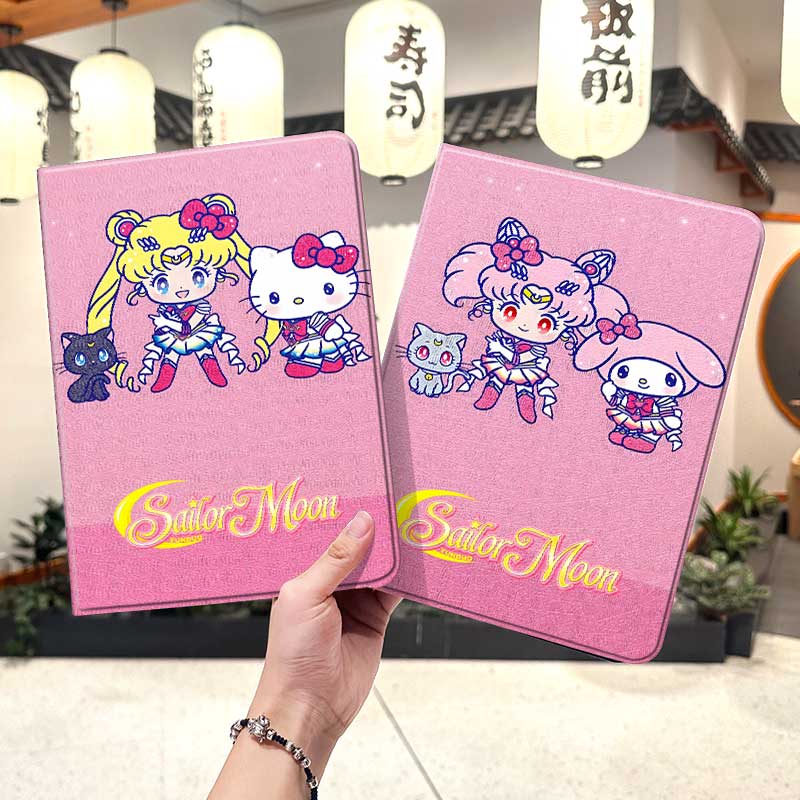 美少女战士ipad10保护套pro2024款11寸5苹果air7平板mini6壳4迷你3适用2三折2020带笔槽8第9代2021凯蒂猫卡通