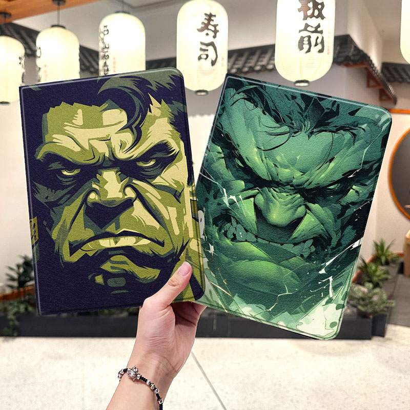 绿巨人浩克华为平板matepad11保护套v8pro壳m6带笔槽x8荣耀9三折8vivopadair小米6六5pro适用6s红米se2023五