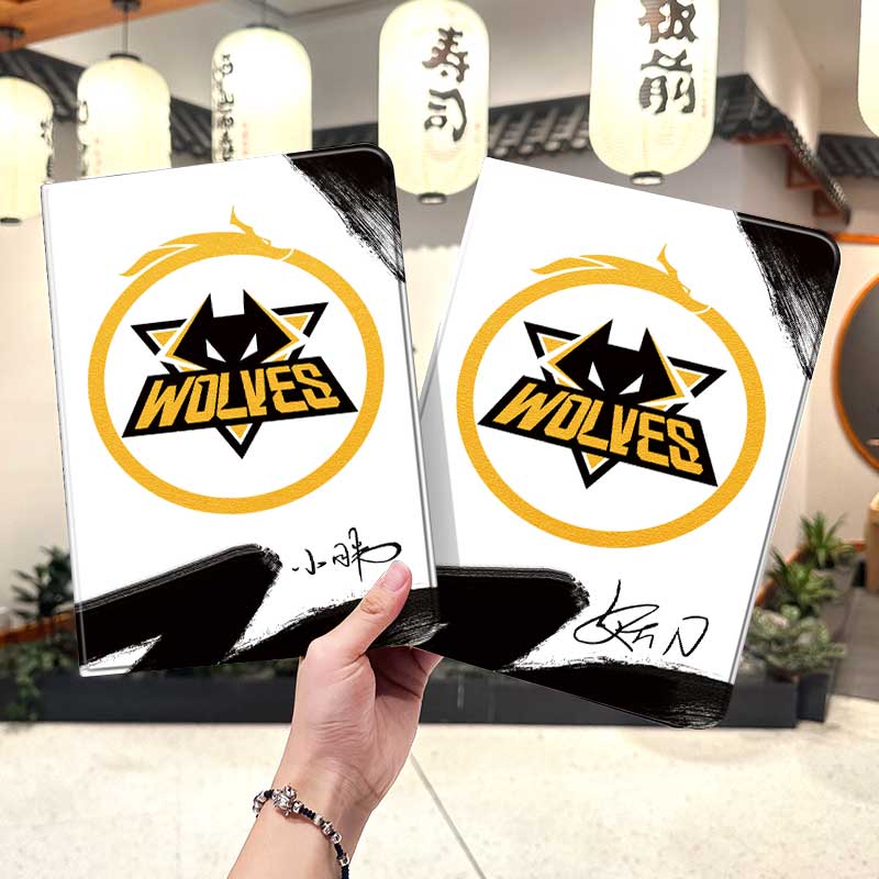 ag超玩会ipad10保护套pro2024款11寸5苹果air7平板mini6壳4迷你3适用2三折2020带笔槽8第9代2021周边2018狼队