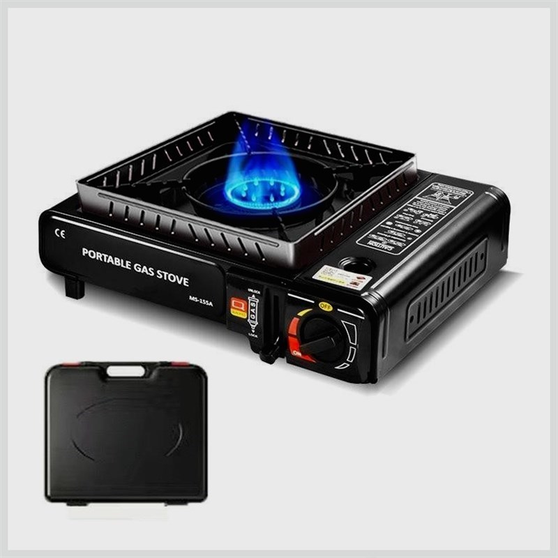 防风气灶家用烧烤炉一体式燃气C丁烷户外炉具气炉便携装备用品