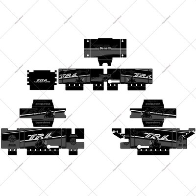 适用于24-25款贝纳利TRK552X/X-LAND改装配件三W箱原厂尾箱贴纸