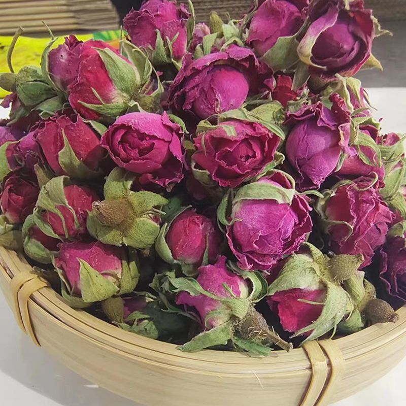 和田玫瑰花蕾大朵玫瑰花茶新疆无硫熏重瓣沙漠玫瑰干花大花养生茶
