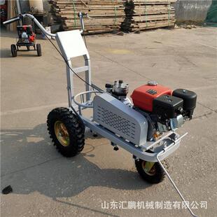 手推式冷喷划线机停车位油漆冷喷画线机物业小区电动汽油划线机