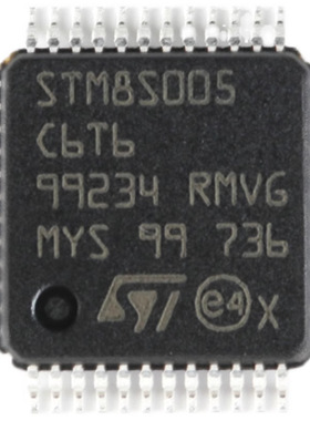 STM8S005C6T6 LQFP-48 16MHz/32KB闪存/8位微控制器-MCU