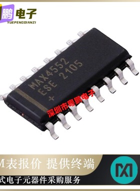 MAX4552ESE+【IC SWITCH QUAD SPST 16SOIC】模拟开关多路复用器