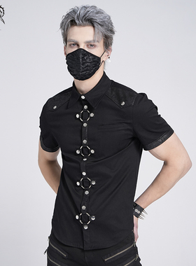 Devil fashion 男装日常街头摇滚朋克风衬衫【SHT008】