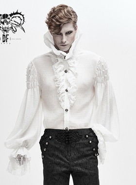 Devil fashion 长袖立领衬衫秋季时尚衬衣【SHT05001 SHT05002】