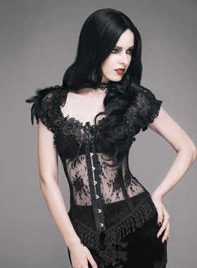 EvaLady 透明蕾丝束身衣【ECST001】