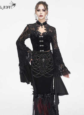 EvaLady 2025秋冬新款哥特女款连体长袖短外套【ECT014】