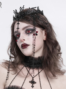 Devil fashion恶魔时尚 仙气流苏眉心坠哥特皇冠哥特头饰AS222