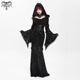 fashion恶魔时尚 连帽喇叭袖 哥特长袖 Devil 鱼尾连衣裙SKT24001