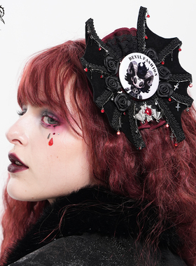 Devil fashion恶魔时尚 小众亚文化原创魔姬女徽章哥特头饰AS232