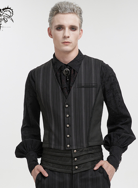 Devil fashion 马甲哥特男式秋季帅气百搭【WT06601 WT06602】