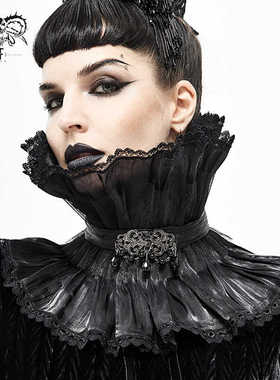 Devil fashion 恶魔时尚哥特压褶高领脖套【AS07601】