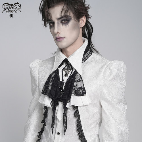 DEVIL FASHION恶魔时尚树枝花纹拼玫瑰花网哥特领结【AS27201/2】