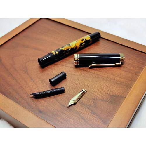 ADMOK简800乌施密特笔尖BOCK6号尖活塞上墨礼品钢笔国产鸟