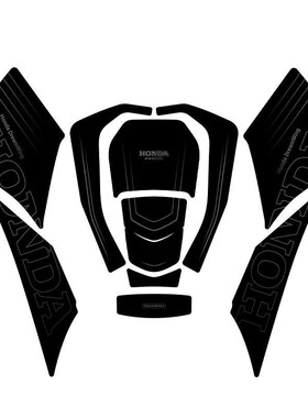 适用国产/泰产佛沙NSSr350油箱贴加厚装甲贴防剐蹭橡胶保护贴贴纸